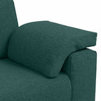 Sofa with Cushion Dark Green 160 x 77 x 82 cm Fabric