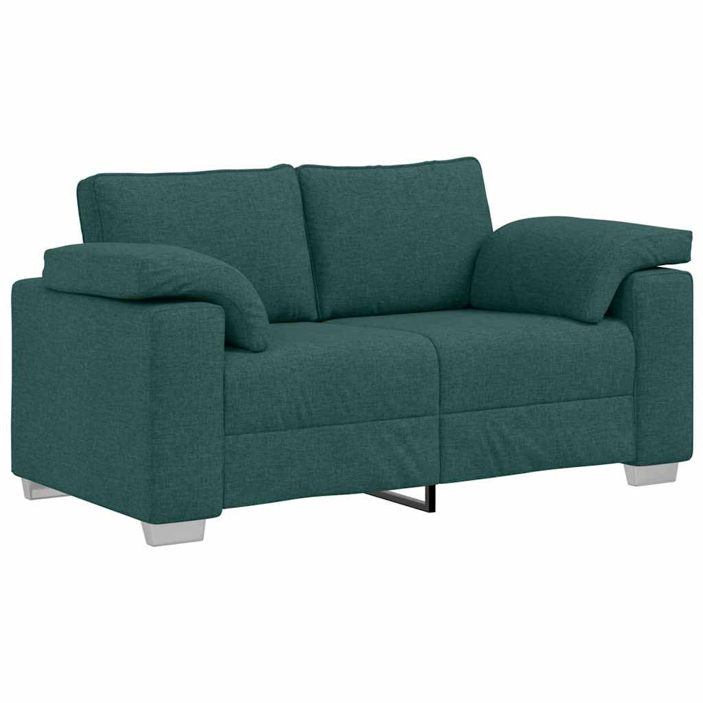 Sofa with Cushion Dark Green 160 x 77 x 82 cm Fabric