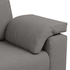 Sofa with Cushion Taupe 160 x 77 x 82 cm Fabric