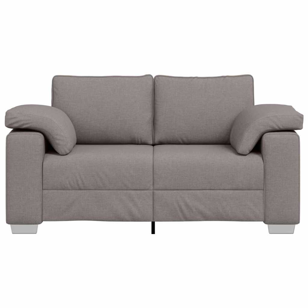 Sofa with Cushion Taupe 160 x 77 x 82 cm Fabric