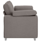 Sofa with Cushion Taupe 160 x 77 x 82 cm Fabric