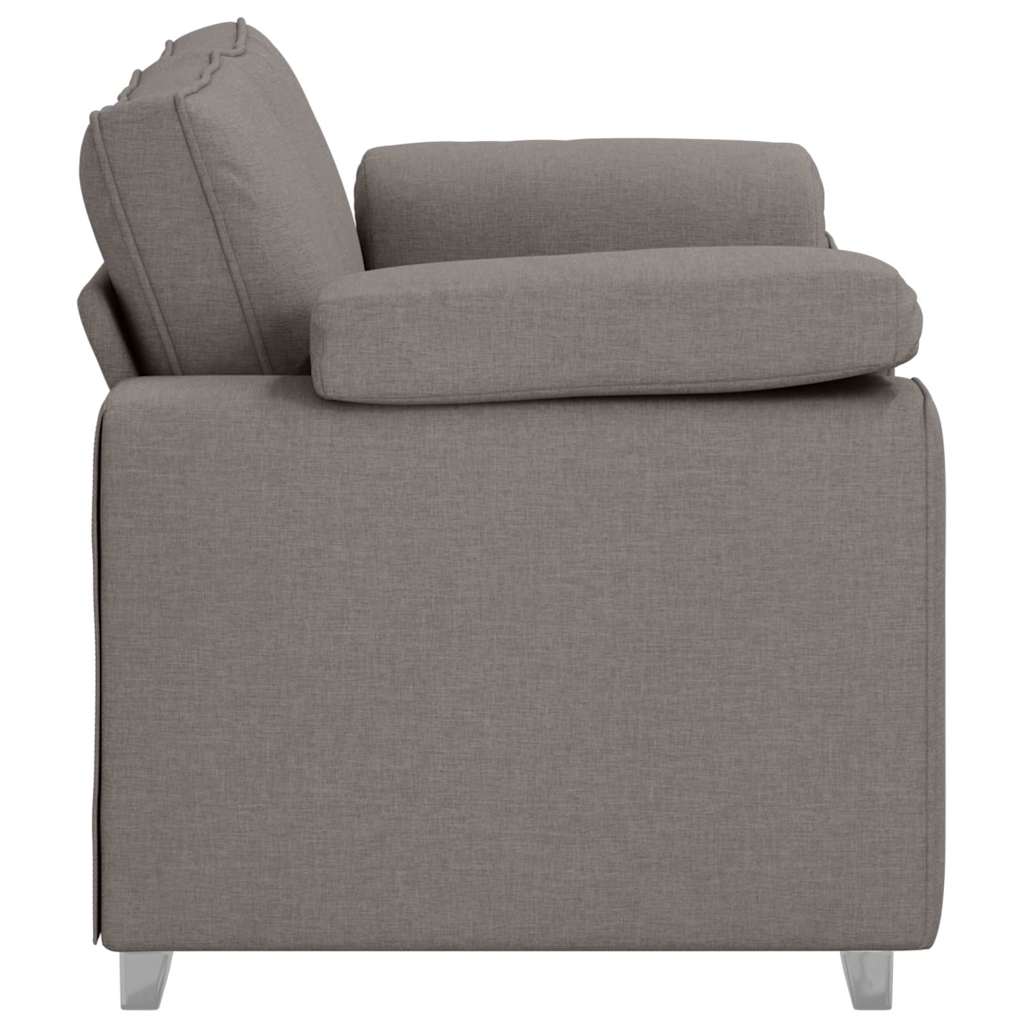 Sofa with Cushion Taupe 160 x 77 x 82 cm Fabric