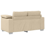 Sofa with Cushion Cream 160 x 77 x 82 cm Fabric