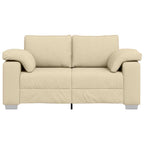 Sofa with Cushion Cream 160 x 77 x 82 cm Fabric
