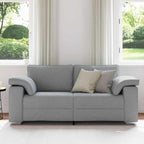 Sofa with Cushion Light grey 180 x 77 x 82 cm Fabric
