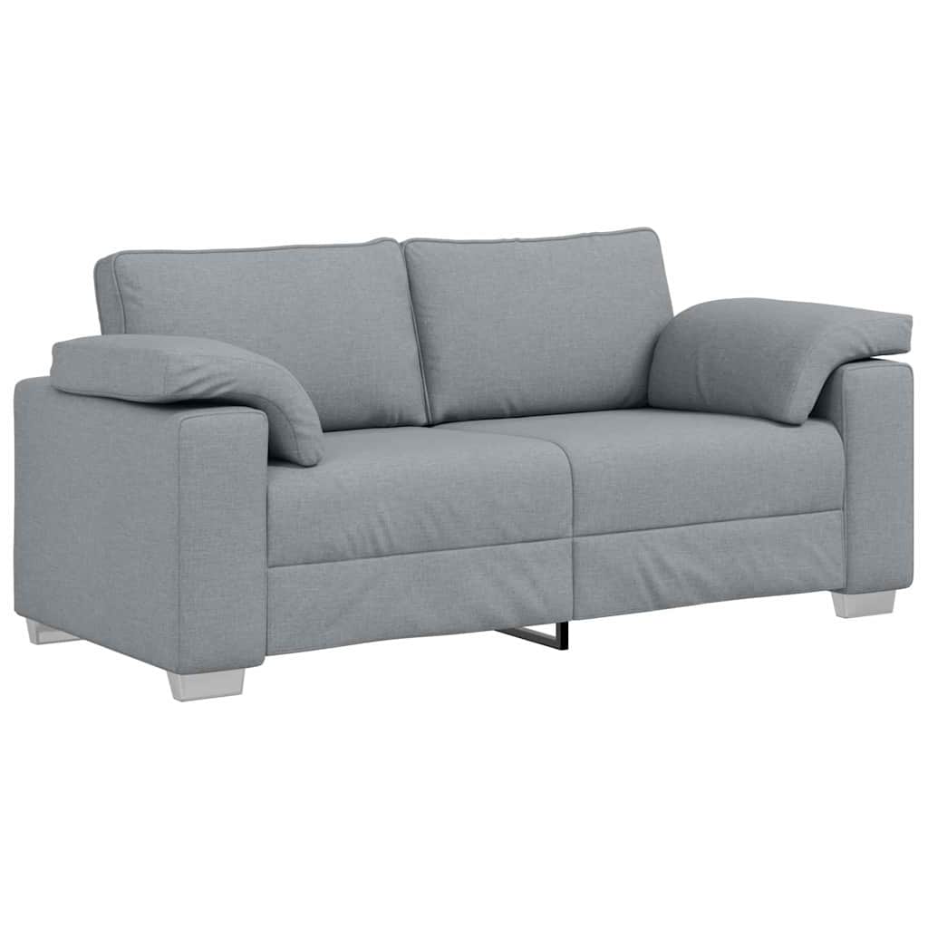 Sofa with Cushion Light grey 180 x 77 x 82 cm Fabric