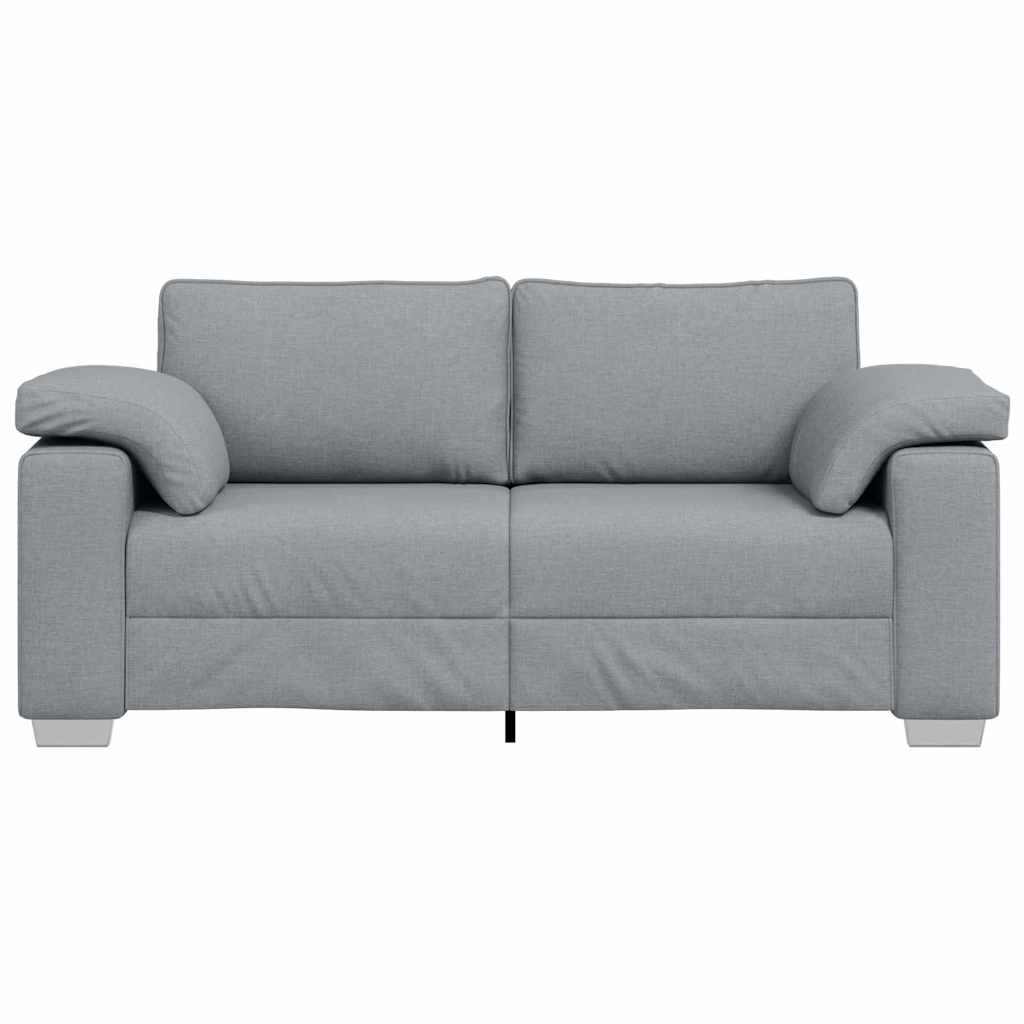 Sofa with Cushion Light grey 180 x 77 x 82 cm Fabric