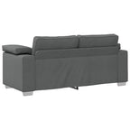 Sofa with Cushion Dark grey 180 x 77 x 82 cm Fabric