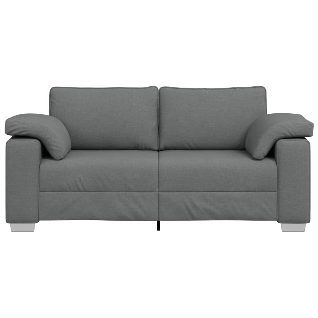 Sofa with Cushion Dark grey 180 x 77 x 82 cm Fabric