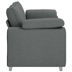 Sofa with Cushion Dark grey 180 x 77 x 82 cm Fabric