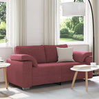 Sofa with Cushion Wine red 180 x 77 x 82 cm Fabric
