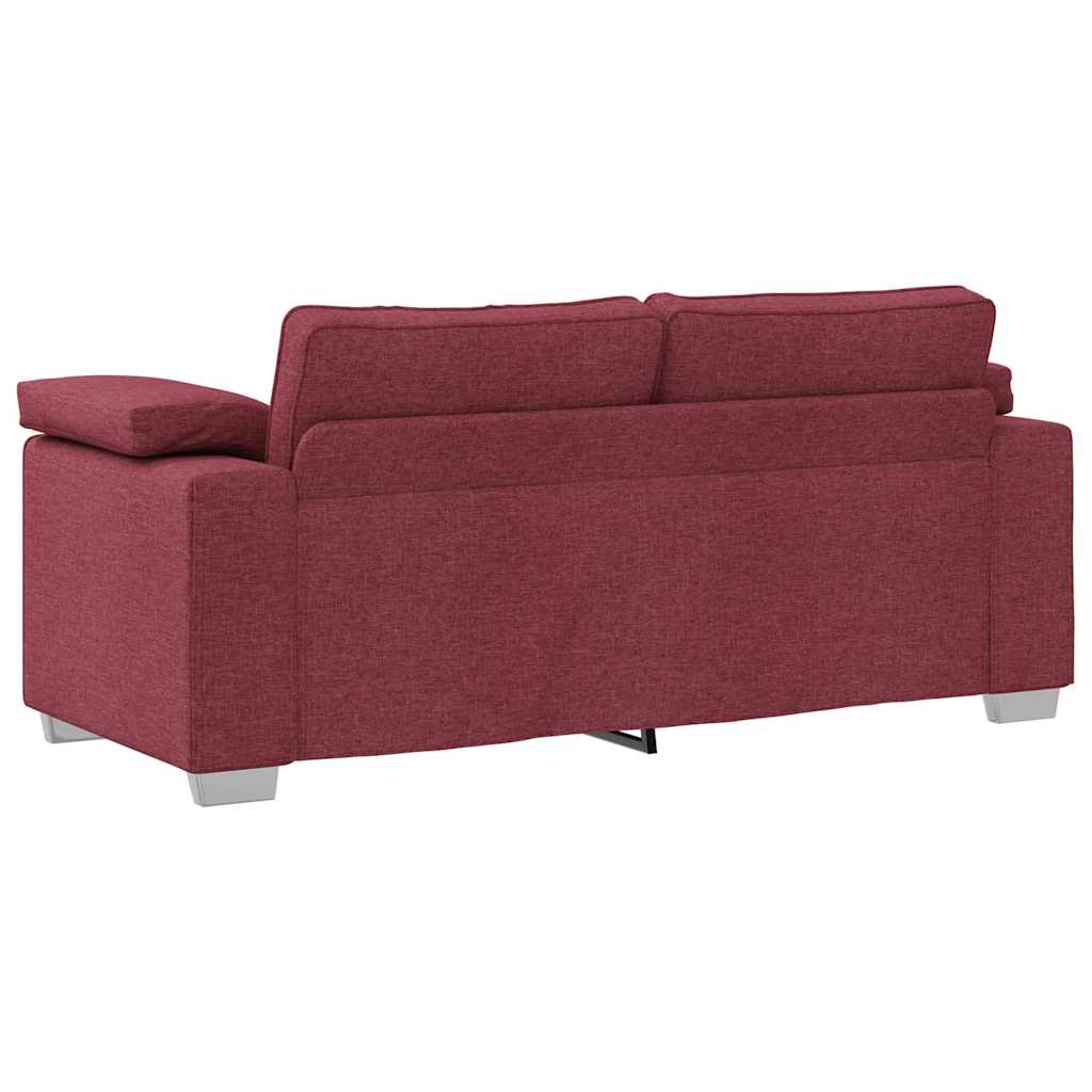 Sofa with Cushion Wine red 180 x 77 x 82 cm Fabric
