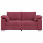 Sofa with Cushion Wine red 180 x 77 x 82 cm Fabric