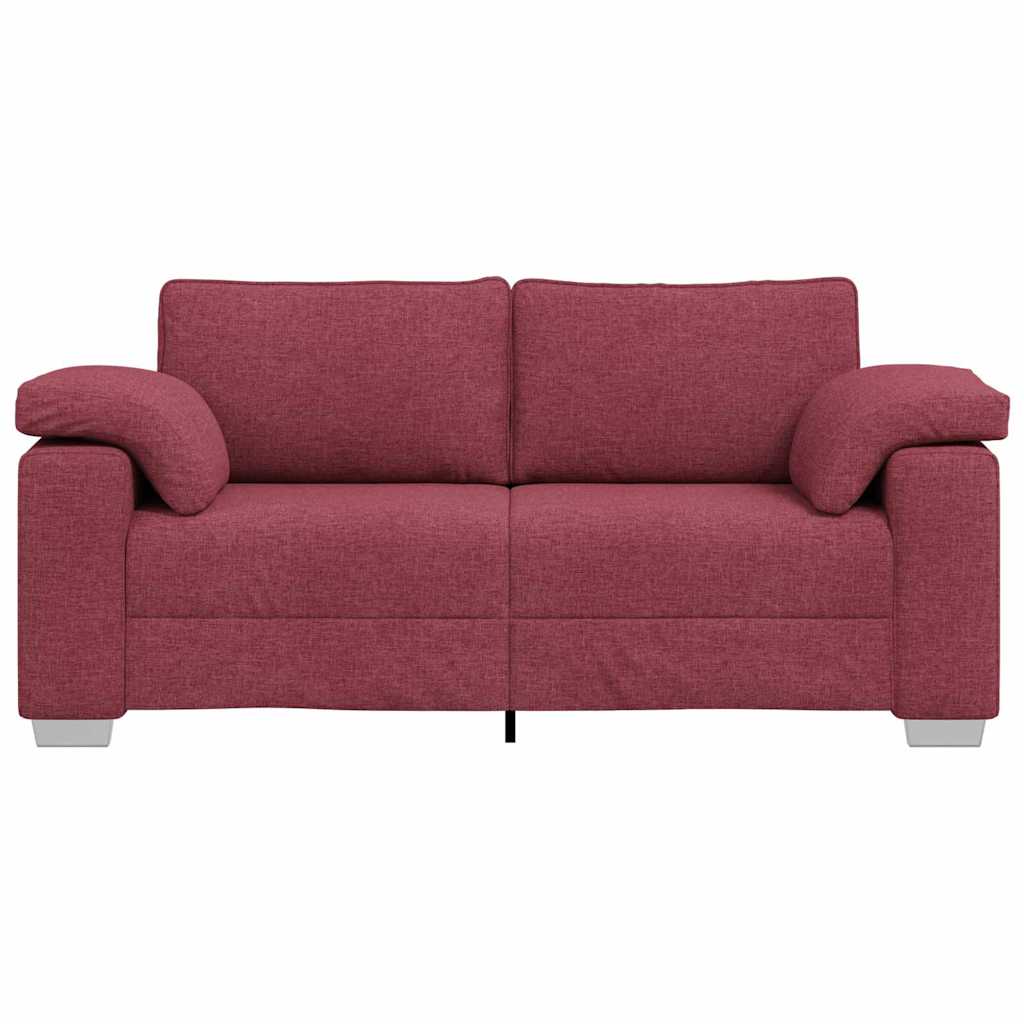 Sofa with Cushion Wine red 180 x 77 x 82 cm Fabric