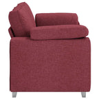 Sofa with Cushion Wine red 180 x 77 x 82 cm Fabric