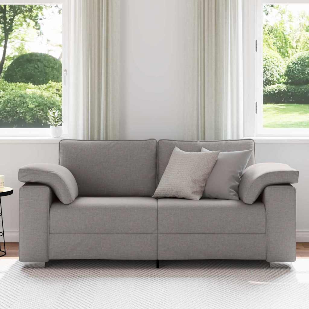 Sofa with Cushion Taupe 180 x 77 x 82 cm Fabric