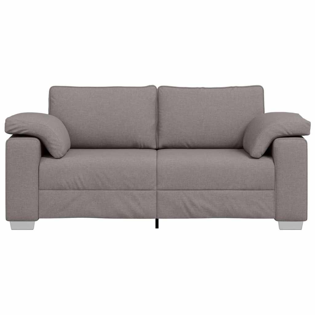 Sofa with Cushion Taupe 180 x 77 x 82 cm Fabric