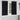 Curtains with Curtains 2 pcs Black Polyester