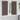 Curtains with Curtains 2 pcs Dark brown Polyester