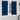 Curtains with Curtains 2 pcs Dark blue Polyester