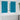 Curtains with Curtains 2 pcs Turquoise Polyester