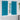 Curtains with Curtains 2 pcs Turquoise 175x140cm Polyester