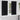 Curtains with Curtains 2 pcs Black Polyester
