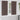 Curtains with Curtains 2 pcs Dark brown Polyester