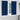 Curtains with Curtains 2 pcs Dark blue Polyester