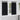 Curtains with Curtains 2 pcs Black Polyester