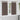 Curtains with Curtains 2 pcs Dark brown Polyester