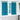 Curtains with Curtains 2 pcs Turquoise Polyester