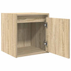 Wall-Mounted Bedside Cabinet Sonoma Oak 38x34x40 cm