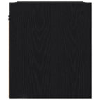 Wall-mounted Bedside Cabinet Black Oak 38x34x40 cm