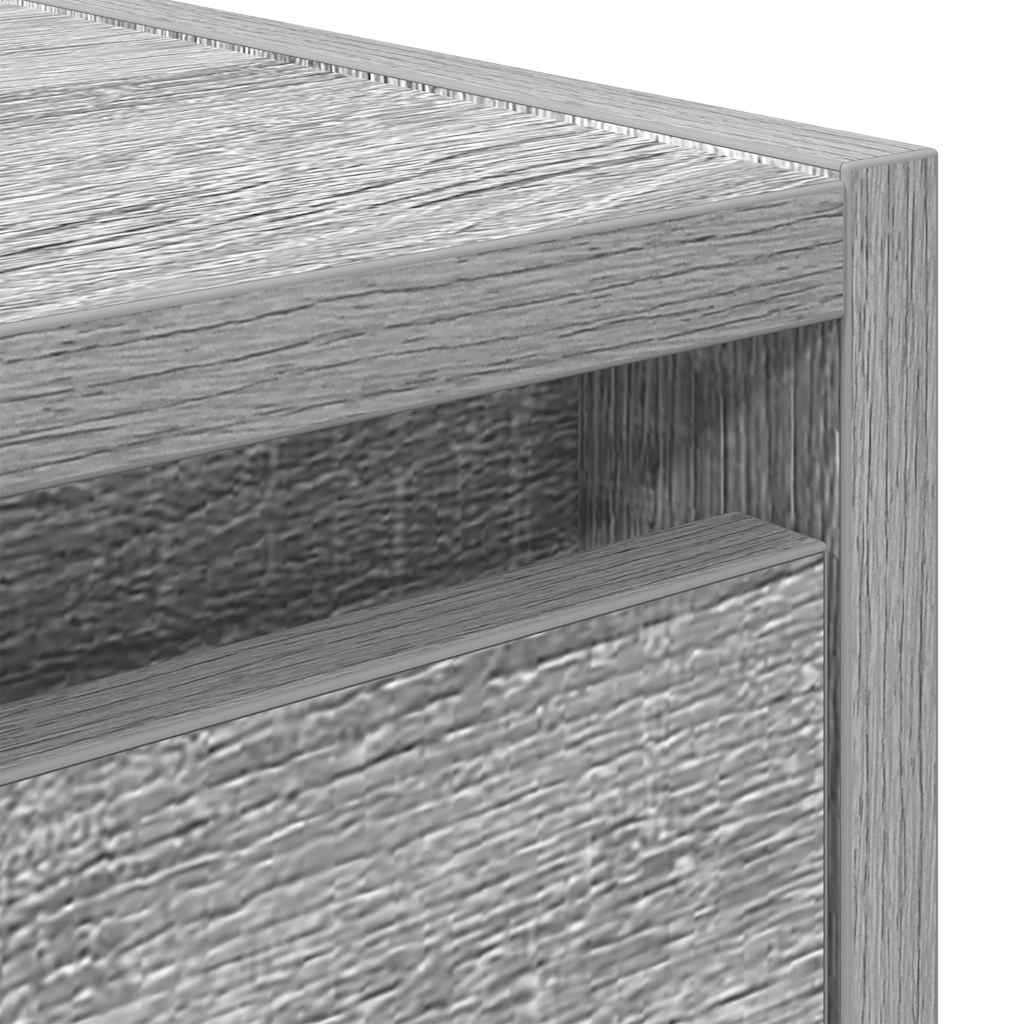 Wall-mounted Bedside Cabinet Grey Sonoma 38x34x40 cm