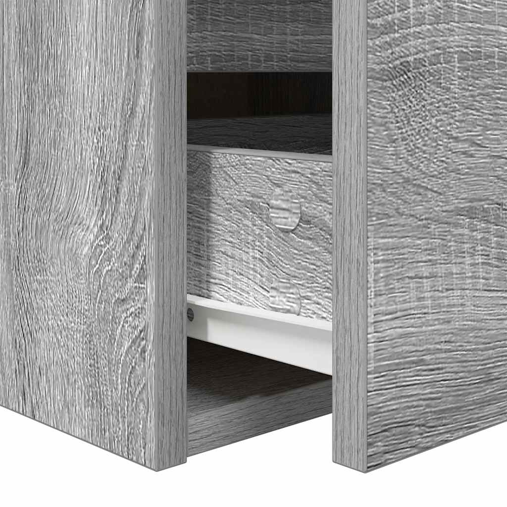 Wall-mounted Bedside Cabinet Grey Sonoma 38x34x40 cm