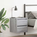 Wall-mounted Bedside Cabinet Grey Sonoma 38x34x40 cm