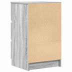 Bedside Cabinets with 3 Drawers 2 pcs Grey Sonoma 39x35x65 cm