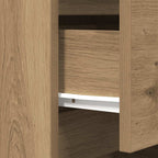 Bedside Cabinet with 3 Drawers Artisan Oak 39x35x65 cm