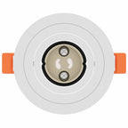 Spotlight 6 pcs White 9 x 9 x 2 cm Aluminium