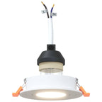 Spotlight 6 pcs White 9 x 9 x 2 cm Aluminium