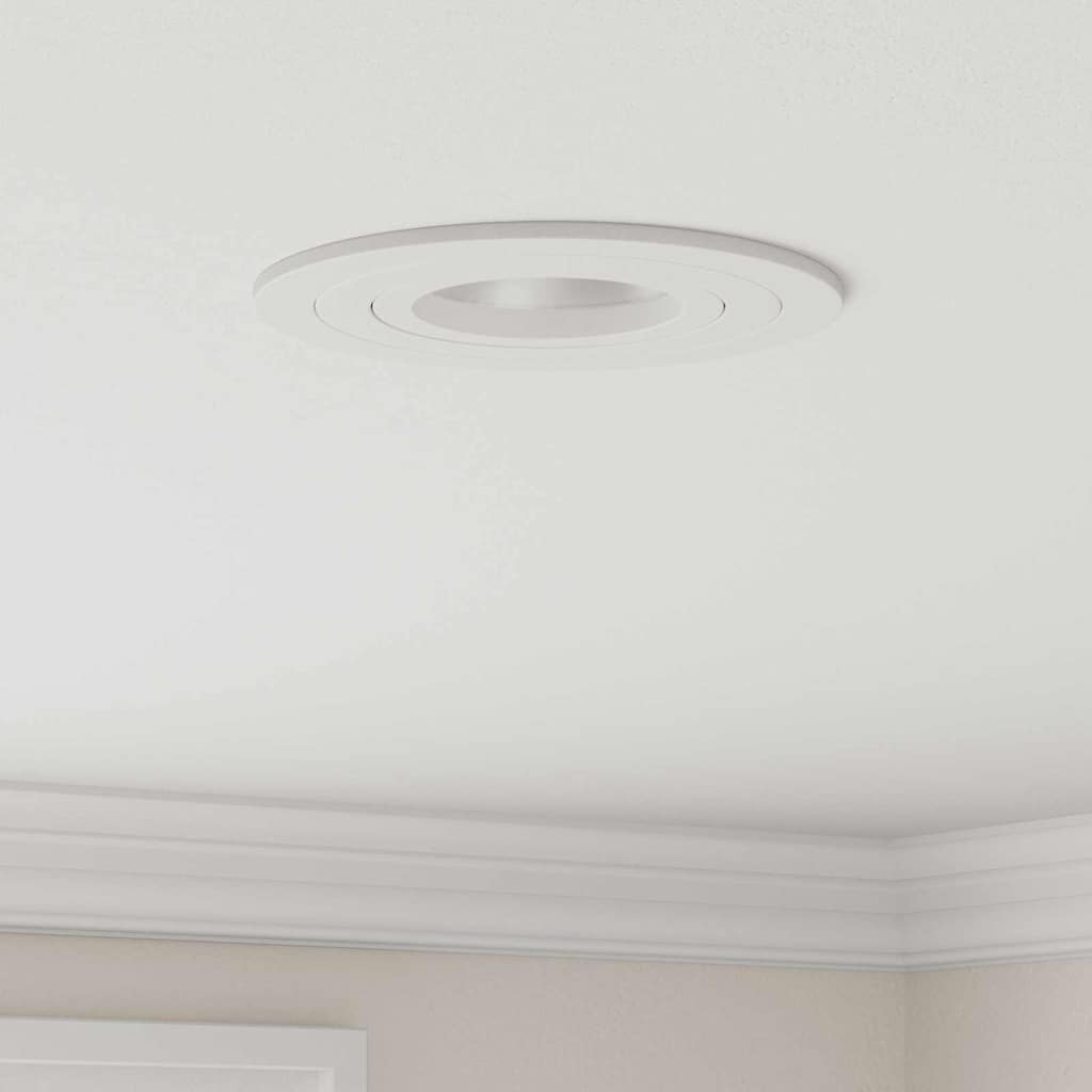 Spotlight 12 pcs White 9 x 9 x 2 cm Aluminium