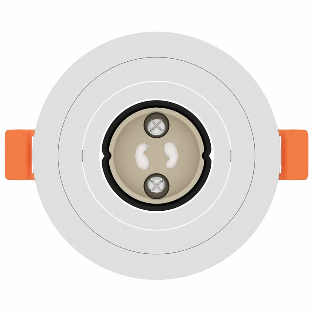 Spotlight 12 pcs White 9 x 9 x 2 cm Aluminium