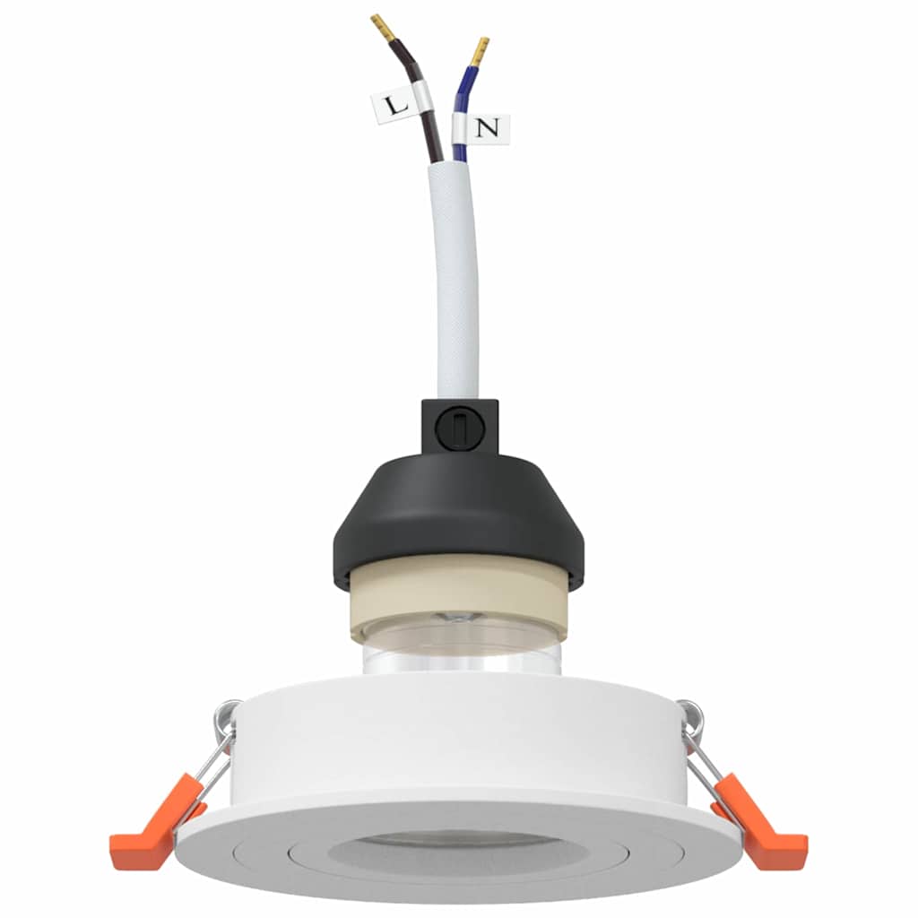 Spotlight 12 pcs White 9 x 9 x 2 cm Aluminium