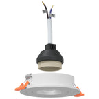 Spotlight 24 pcs White 9 x 9 x 2 cm Aluminium