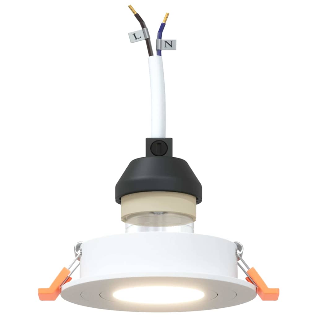 Spotlight 24 pcs White 9 x 9 x 2 cm Aluminium