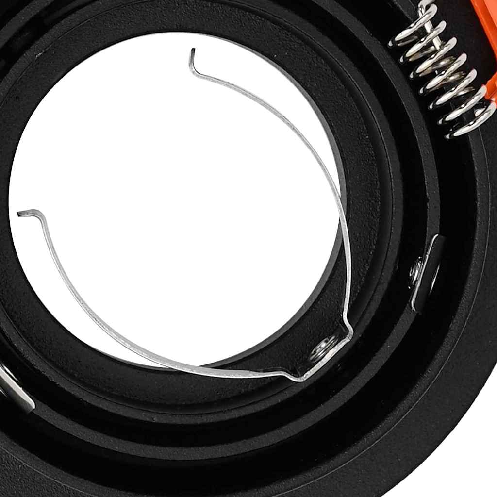 Spotlight 12 pcs Black 9 x 9 x 2 cm Aluminium