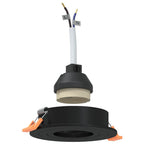 Spotlight 12 pcs Black 9 x 9 x 2 cm Aluminium