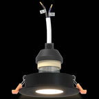 Spotlight 12 pcs Black 9 x 9 x 2 cm Aluminium