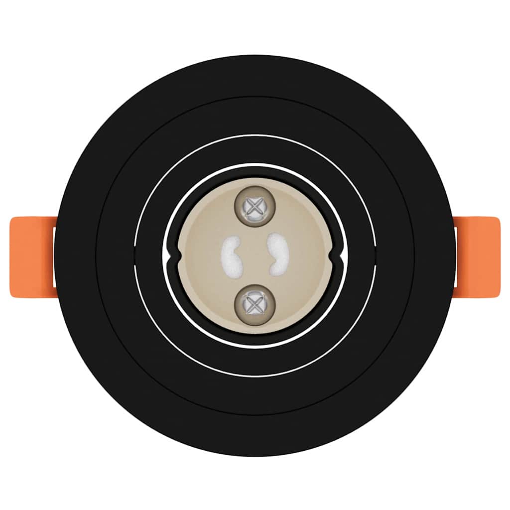 Spotlight 24 pcs Black 9 x 9 x 2 cm Aluminium